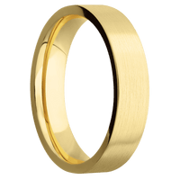 10K Yellow Gold + Satin Finish