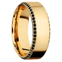 14K Yellow Gold + Anglesatin , Polish Finish