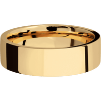 14K Yellow Gold + Polish Finish