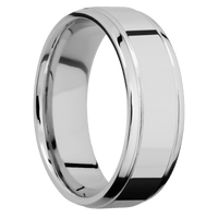 14K White Gold + Polish , Polish Finish
