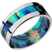 Cobalt Chrome + Polish Finish + Abalone