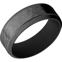 Zirconium + Hammer , Bead Finish + Black