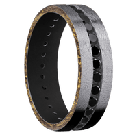Tantalum + Distressed Finish + Black