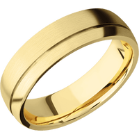 10K Yellow Gold + Satin , Satin Finish