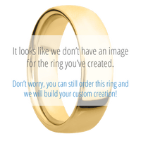 14K Yellow Gold + Polish Finish