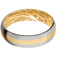10K Yellow Gold + Satin Finish
