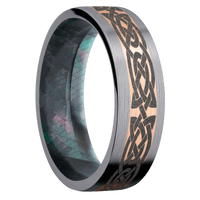 Tantalum + Satin Finish + Black Mother of Pearl
