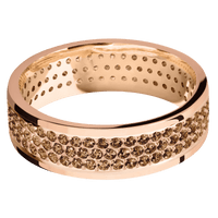 14K Rose Gold + Polish Finish