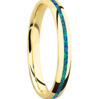 14K Yellow Gold + Polish Finish
