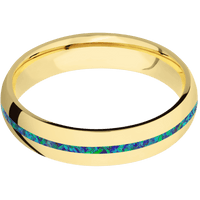14K Yellow Gold + Polish Finish