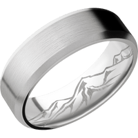 10K White Gold + Satin , Bead Finish