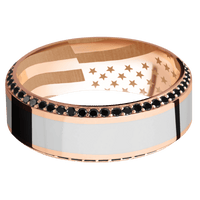 14K Rose Gold + Polish , Polish Finish