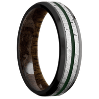Zirconium + Polish , Satin Finish + Walnut