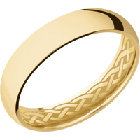 10K Yellow Gold + Polish Finish
