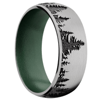 Titanium + Satin Finish + Eastern Green