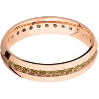 14K Rose Gold + Polish Finish