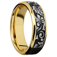 14K Yellow Gold + Polish , Polish Finish
