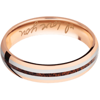 14K Rose Gold + Polish Finish