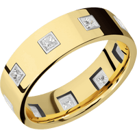 18K Yellow Gold + Polish Finish