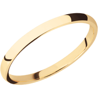 14K Yellow Gold + Polish Finish