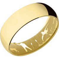 14K Yellow Gold + Polish Finish