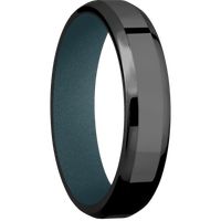 Zirconium + Polish , Polish Finish + Blue Titanium