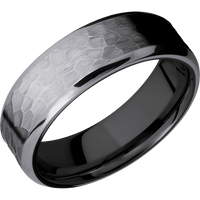 Tantalum + Hammer , Polish Finish + Zirconium