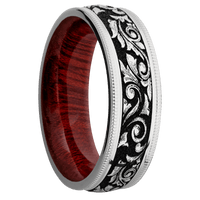 Cobalt Chrome + Polish Finish + Blood Wood