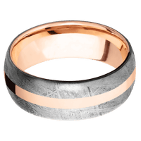 Meteorite + None Finish + 18K Rose Gold