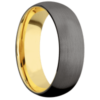 Tantalum Noir + Satin Finish + 14K Yellow Gold