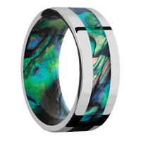 Cobalt Chrome + Polish Finish + Abalone