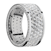 18K White Gold + Polish Finish