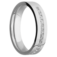 14K White Gold + Polish Finish