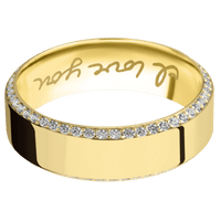 14K Yellow Gold + Polish , Polish Finish