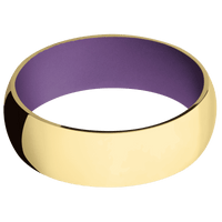 10K Yellow Gold + Polish Finish + Wild Purple