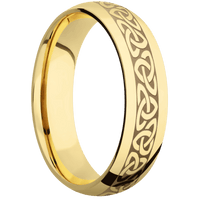 14K Yellow Gold + Polish Finish