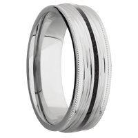 18K White Gold + Treebark3 Finish