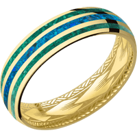 10K Yellow Gold + Polish Finish