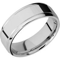 14K White Gold + Polish , Polish Finish