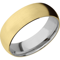 14K Yellow Gold + Satin Finish + Titanium