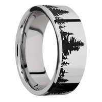 18K White Gold + Polish Finish