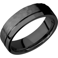 Zirconium + Hammer , Polish Finish