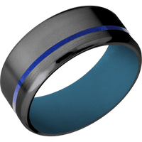 Zirconium + Bead , Satin Finish + Royal Blue