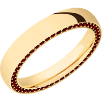 14K Yellow Gold + Polish Finish