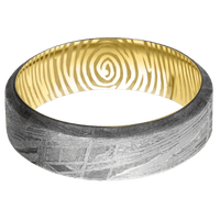 Meteorite + None Finish + 22K Yellow Gold