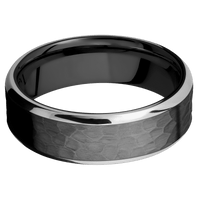 Zirconium + Hammer , Polish Finish