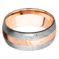 Meteorite + None Finish + 18K Rose Gold