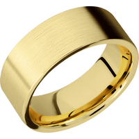 22K Yellow Gold + Satin Finish