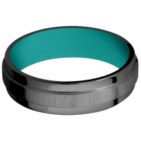 Zirconium + Crosssatinblack , Polish Finish + Teal