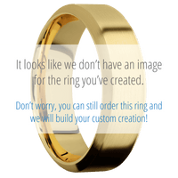14K Yellow Gold + Satin , Satin Finish